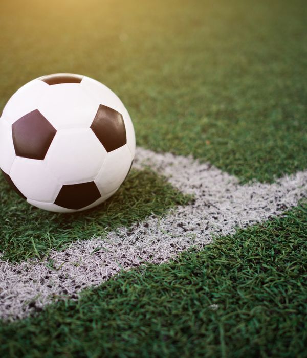 Fußballspieler bei einem Turnier
